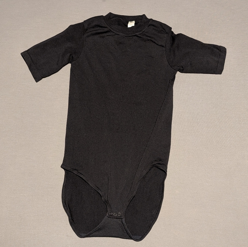 Victoria's Secret Black Nylon Bodysuit